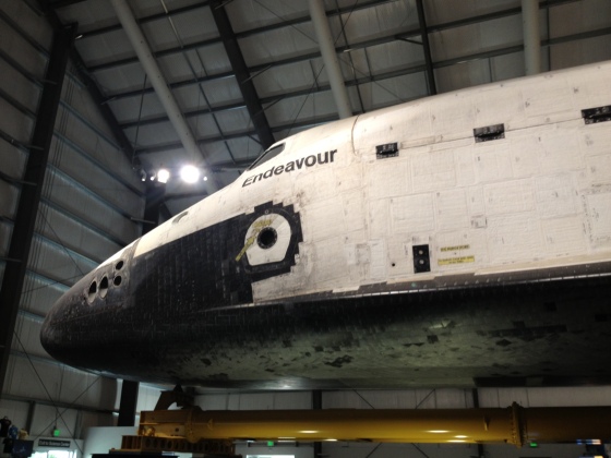 The space shuttle Endeavour was built in Passadena and is once again home.